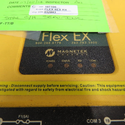 Magnetek Flex 8EX Radio Control System Receiver Transmitter Controls 120VAC
