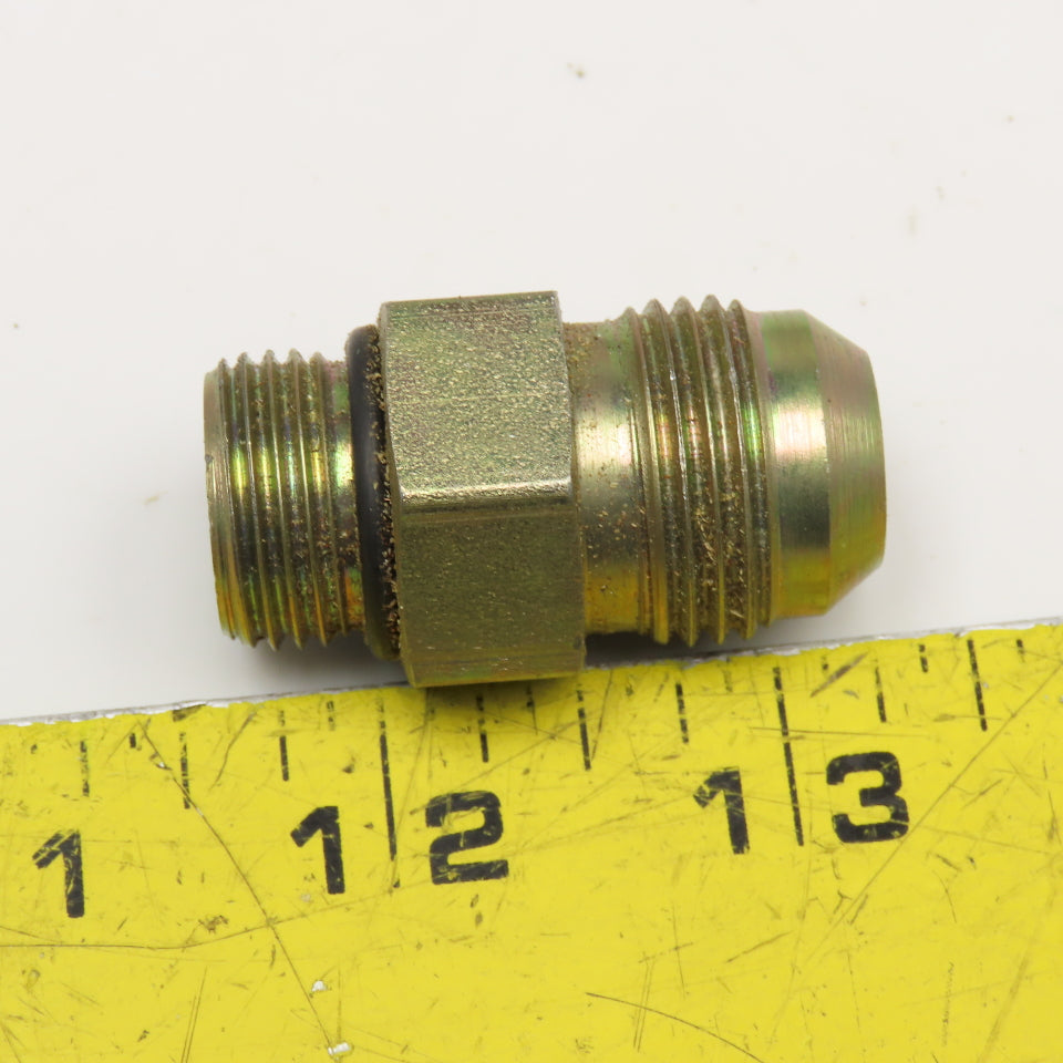 Parker 1/2" ORB x 5/8" JIC Straight Male Hydraulic Connector