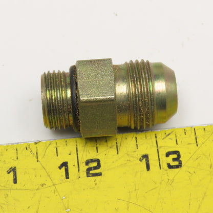 Parker 1/2" ORB x 5/8" JIC Straight Male Hydraulic Connector