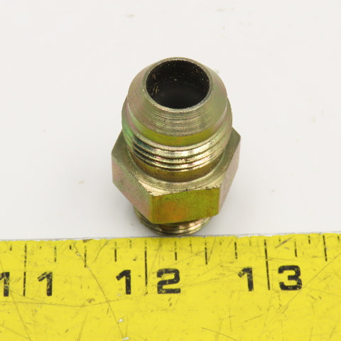 Parker 1/2" ORB x 5/8" JIC Straight Male Hydraulic Connector