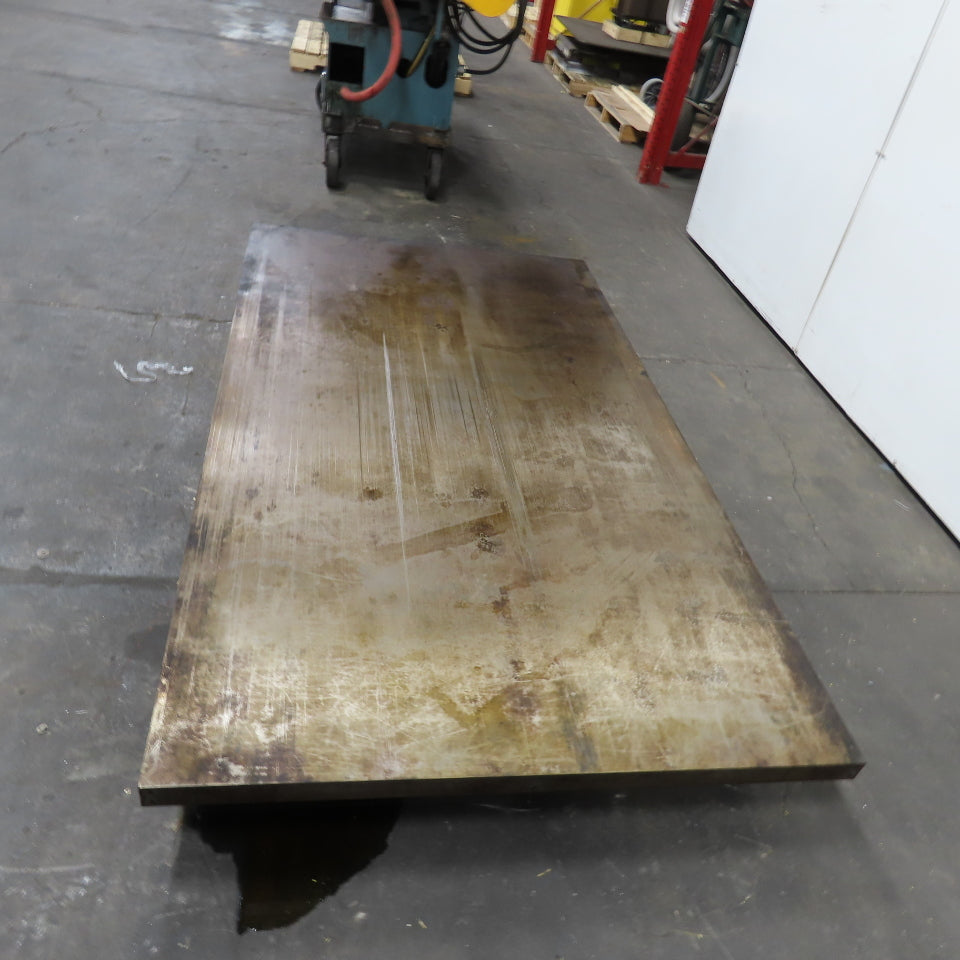 80" x 45-3/4" x 2" Thick Steel Layout Fabrication Machine Table Top