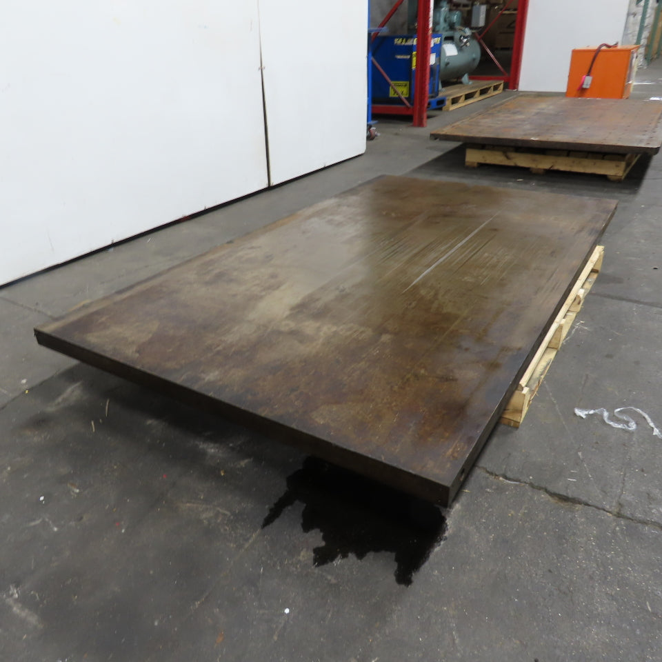 80" x 45-3/4" x 2" Thick Steel Layout Fabrication Machine Table Top