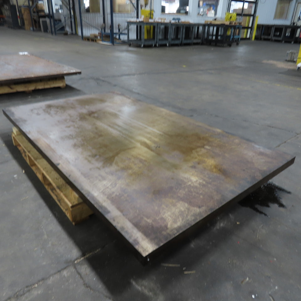 80" x 45-3/4" x 2" Thick Steel Layout Fabrication Machine Table Top