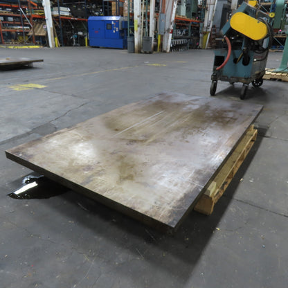 80" x 45-3/4" x 2" Thick Steel Layout Fabrication Machine Table Top