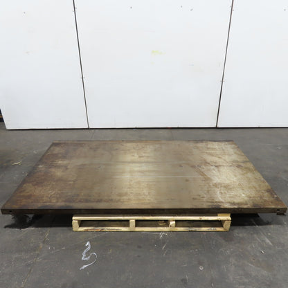 80" x 45-3/4" x 2" Thick Steel Layout Fabrication Machine Table Top