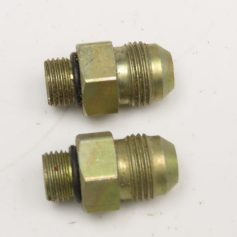 Parker 3/8" ORB x 1/2" JIC Flare Straight Male Hydraulic Connector Lot Of 2