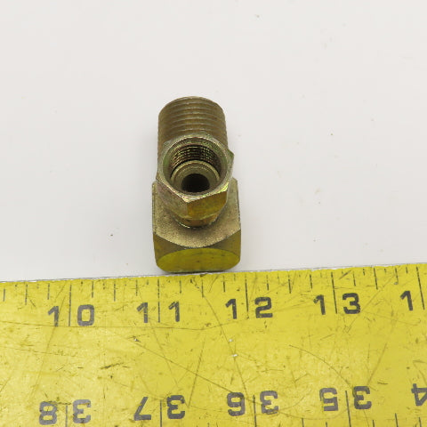 1/2" NPT Male x 1/4" JIC Swivel Female Adapter Hydraulic Elbow