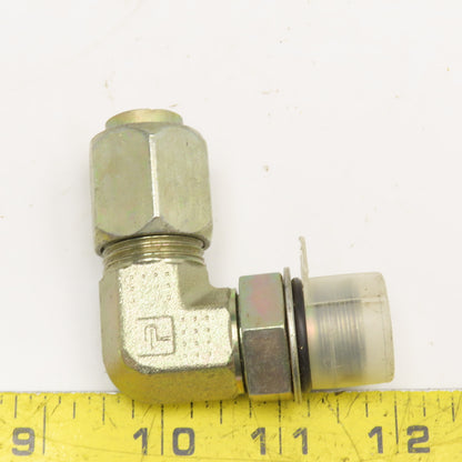 Parker 5/8" ORB x 5/8" Steel Tube Compression Hydraulic Elbow 90°