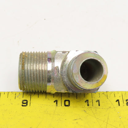 1" NPT x 3/4" JIC Male Flare Hydraulic Elbow 90°