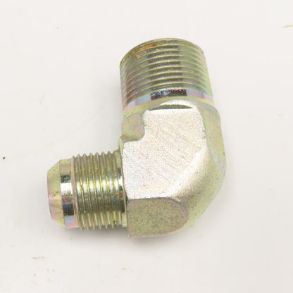 1" NPT x 3/4" JIC Male Flare Hydraulic Elbow 90°