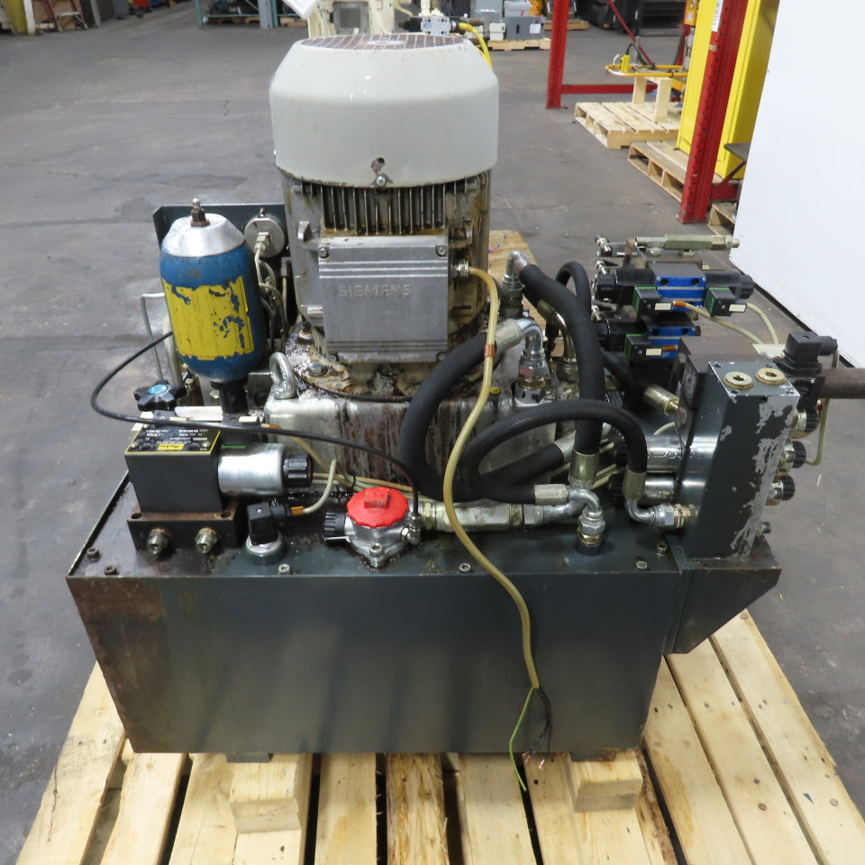 100L 6.3KW Hydraulic Power Unit 230/400-460V 3Ph W/ Siemens 1LA7130-4AA11