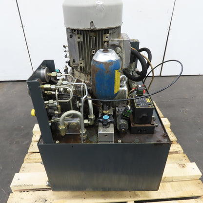 100L 6.3KW Hydraulic Power Unit 230/400-460V 3Ph W/ Siemens 1LA7130-4AA11