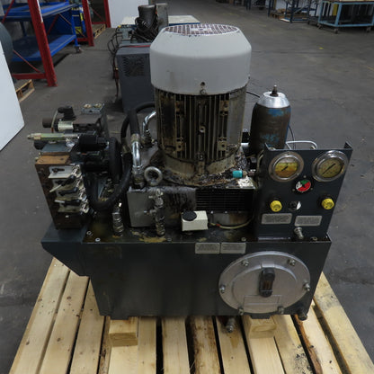 100L 6.3KW Hydraulic Power Unit 230/400-460V 3Ph W/ Siemens 1LA7130-4AA11