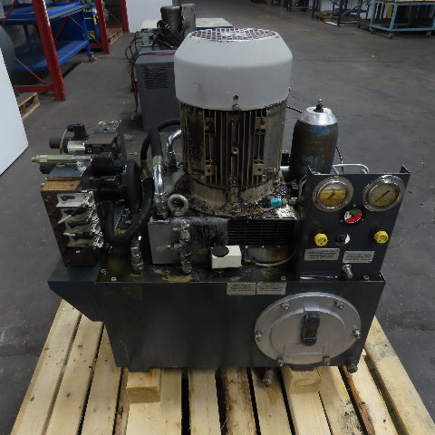 100L 6.3KW Hydraulic Power Unit 230/400-460V 3Ph W/ Siemens 1LA7130-4AA11