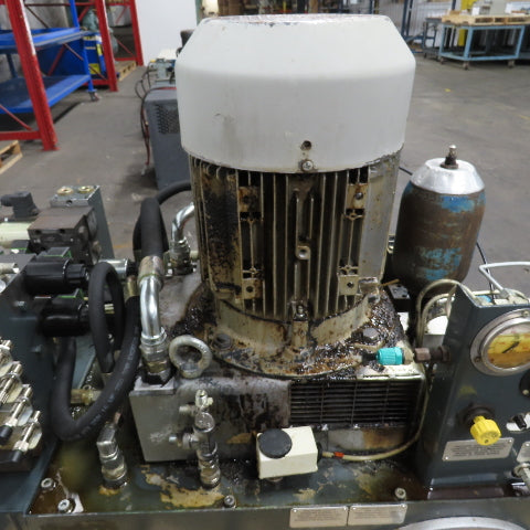 100L 6.3KW Hydraulic Power Unit 230/400-460V 3Ph W/ Siemens 1LA7130-4AA11