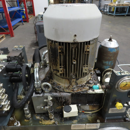 100L 6.3KW Hydraulic Power Unit 230/400-460V 3Ph W/ Siemens 1LA7130-4AA11