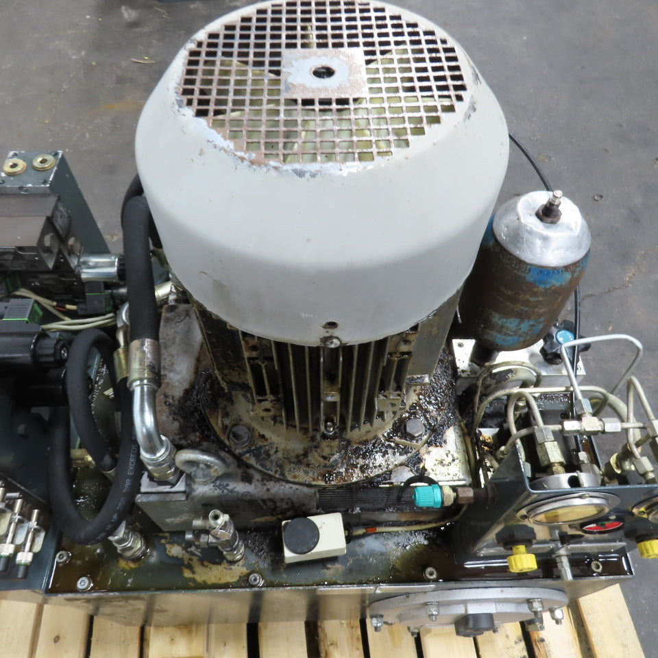 100L 6.3KW Hydraulic Power Unit 230/400-460V 3Ph W/ Siemens 1LA7130-4AA11
