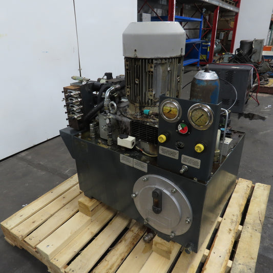 100L 6.3KW Hydraulic Power Unit 230/400-460V 3Ph W/ Siemens 1LA7130-4AA11