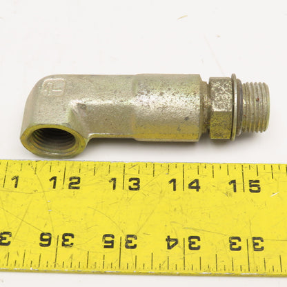 Parker 1/2" NPT Female x 5/8" ORB Extra Long Street Elbow