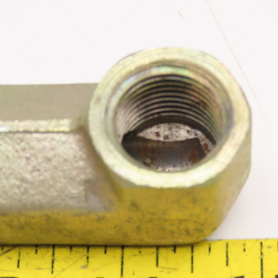 Parker 1/2" NPT Female x 5/8" ORB Extra Long Street Elbow
