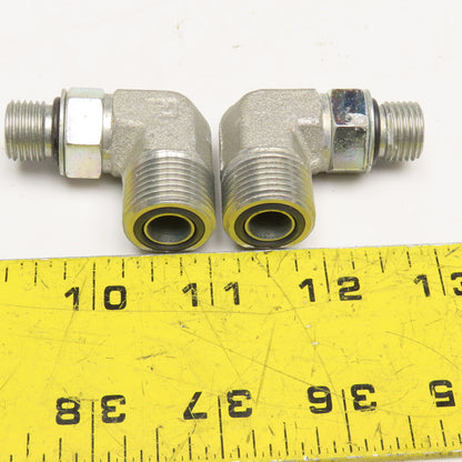 Parker 1/2" ORB x 1/2" ORFS Male Elbow 90° Lot Of 2