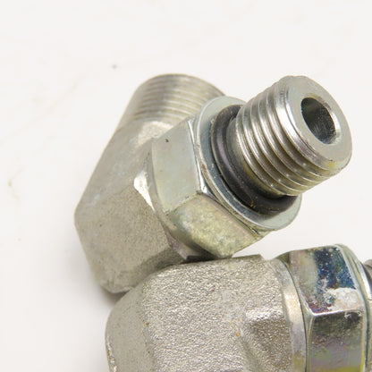 Parker 1/2" ORB x 1/2" ORFS Male Elbow 90° Lot Of 2