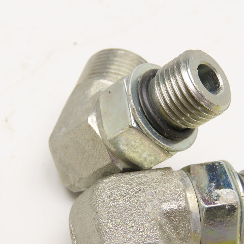 Parker 1/2" ORB x 1/2" ORFS Male Elbow 90° Lot Of 2