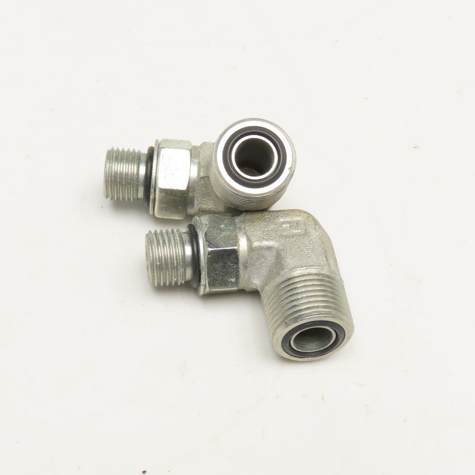 Parker 1/2" ORB x 1/2" ORFS Male Elbow 90° Lot Of 2
