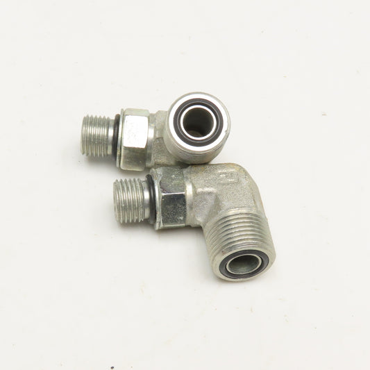 Parker 1/2" ORB x 1/2" ORFS Male Elbow 90° Lot Of 2