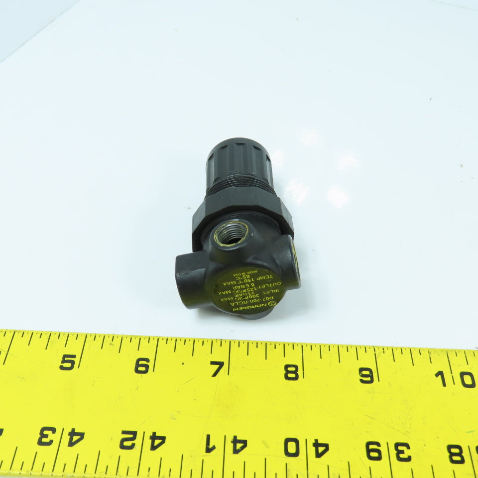 Norgren R07-200-RGLA Compressed Air Pressure Regulator 300PSI In 125PSI Out 1/4"