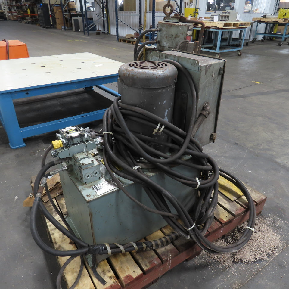 Esterline Whitney 790-024 90 Ton Portable Hydraulic Punch W/ Power Unit 230/460V