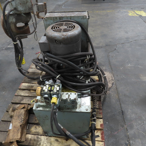 Esterline Whitney 790-024 90 Ton Portable Hydraulic Punch W/ Power Unit 230/460V
