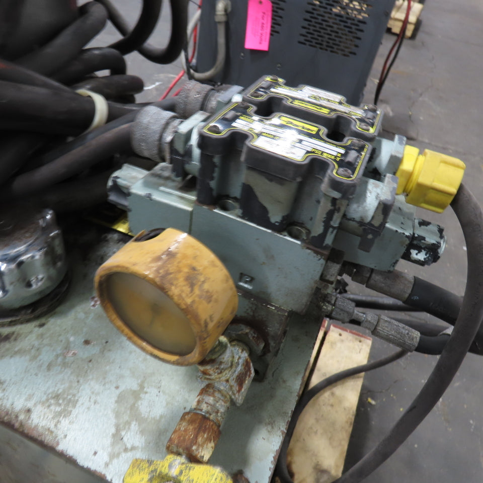 Esterline Whitney 790-024 90 Ton Portable Hydraulic Punch W/ Power Unit 230/460V