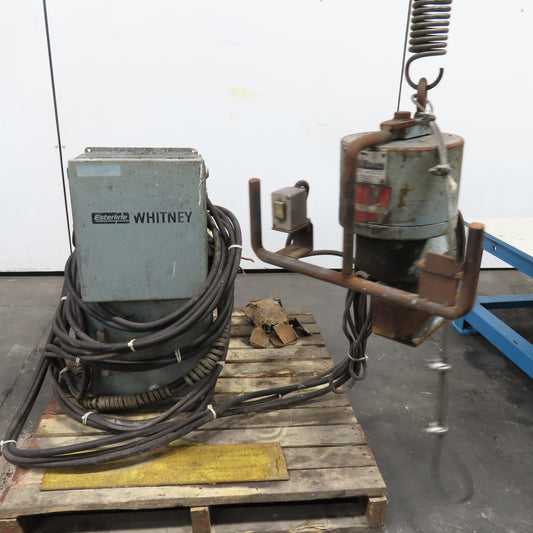 Esterline Whitney 790-024 90 Ton Portable Hydraulic Punch W/ Power Unit 230/460V