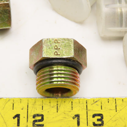 3/4" O-Ring Seal Hydraulic Hex Plug Lot Of 8