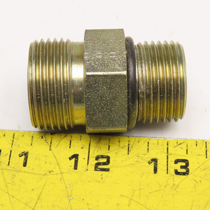 Parker 3/4" ORS Male x 3/4" O-Ring Seat Male Straight Hydraulic Adaptor Union