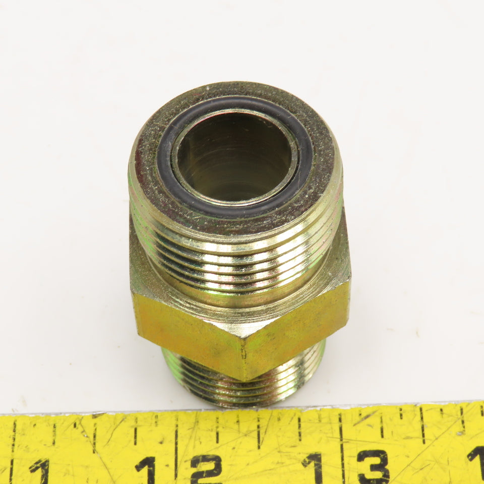 Parker 3/4" ORS Male x 3/4" O-Ring Seat Male Straight Hydraulic Adaptor Union