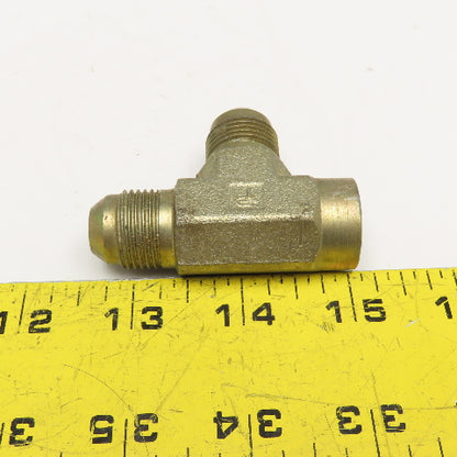 Parker 1/2" JIC Male x 1/2" JIC x 3/8" NPT Female Run Tee