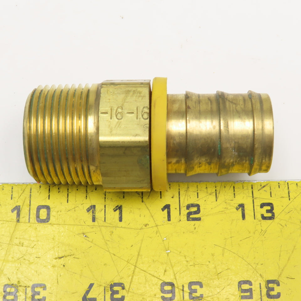 Parker 1" NPT x 1" Hose ID Brass Barb Fitting