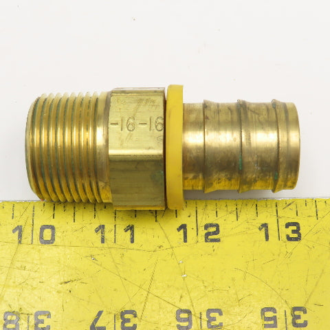 Parker 1" NPT x 1" Hose ID Brass Barb Fitting