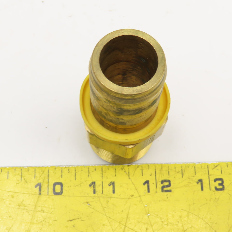 Parker 1" NPT x 1" Hose ID Brass Barb Fitting