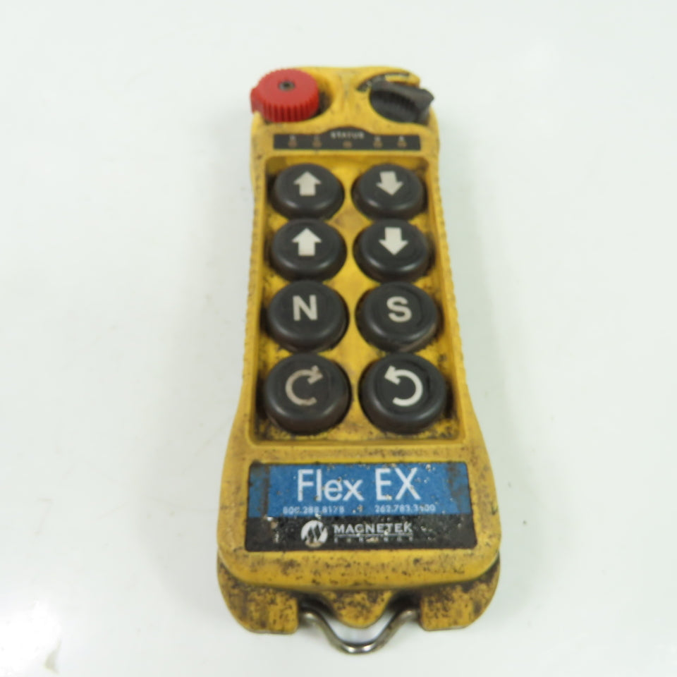 Magnetek Flex 8EX 8-Button Radio Control Crane Transmitter Control Pendant 120V