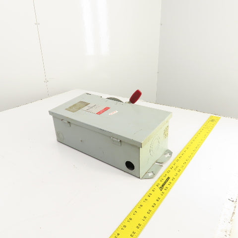 Westinghouse HFN361 30A Heavy Duty Fusible Safety Disconnect Switch 600V 3-Pole