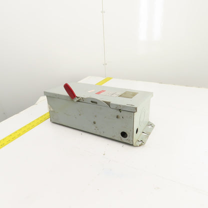 Westinghouse HFN361 30A Heavy Duty Fusible Safety Disconnect Switch 600V 3-Pole