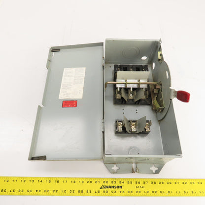 Westinghouse HFN361 30A Heavy Duty Fusible Safety Disconnect Switch 600V 3-Pole