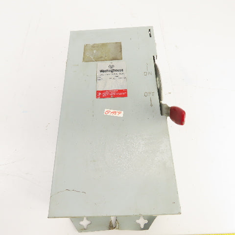 Westinghouse HFN361 30A Heavy Duty Fusible Safety Disconnect Switch 600V 3-Pole
