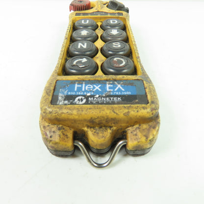 Magnetek Flex 8EX 8-Button Radio Control Crane Transmitter Control Pendant 120V