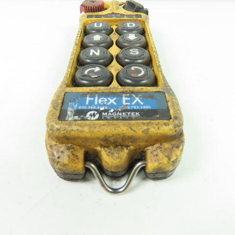 Magnetek Flex 8EX 8-Button Radio Control Crane Transmitter Control Pendant 120V