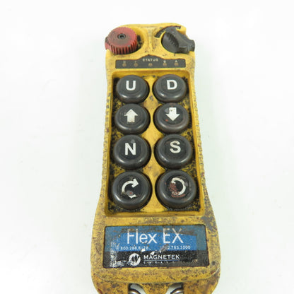 Magnetek Flex 8EX 8-Button Radio Control Crane Transmitter Control Pendant 120V