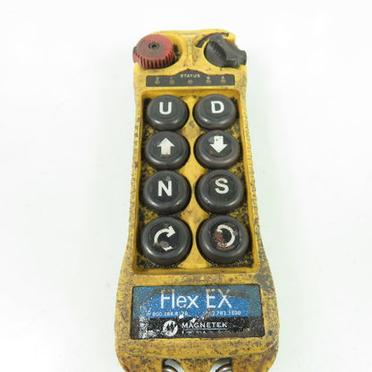 Magnetek Flex 8EX 8-Button Radio Control Crane Transmitter Control Pendant 120V